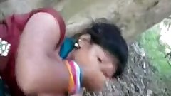 boobs suck and pressed indian in jungle