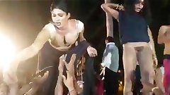 Indian sexy outdoor record dance - andhra record dance on public