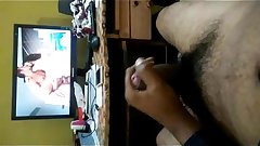Indian Guy Masturbating &_ Watching Porn